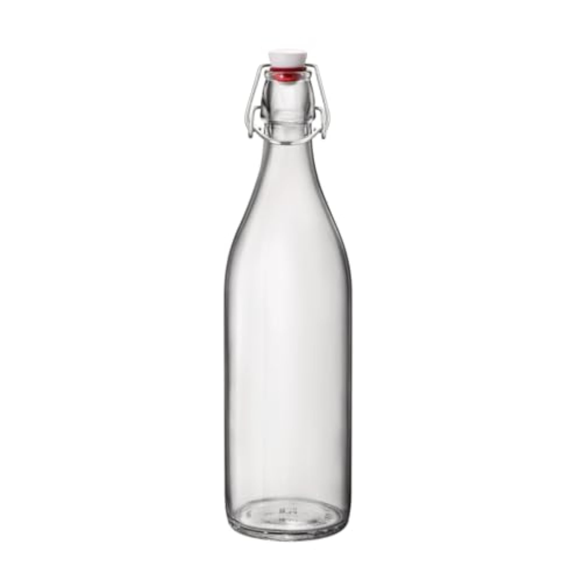 Clear Glass Bottle with Stopper, 33 3/4 oz. Capacity