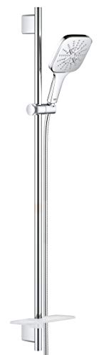 GROHE Rainshower 130 SmartActive Cube | Brausestangenset 3 Strahlarten | chrom | 26586000