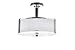 CWI Lighting Lucie 3 Light Drum Shade Chandelier with Chrome Finish Fom