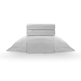 Camesa Jogo de Cama Essencial 180 fios 100% algodão Select 4 peças King Cinza 100% Algodão