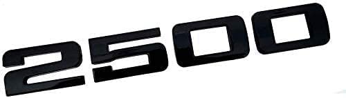 Image of 2500HD Letter Nameplate Emblems 2500 HD Badge Replacement for Silverado Sierra (Black)