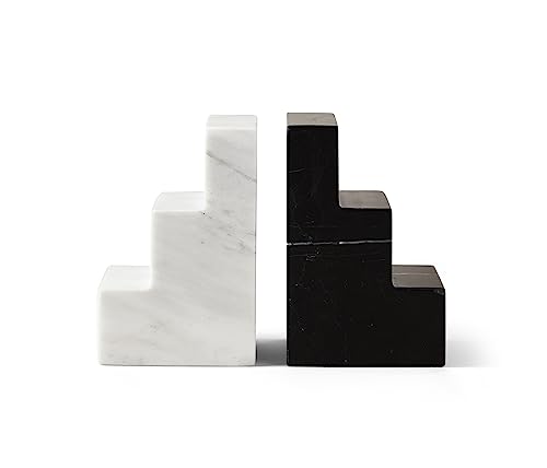 Serre-Livres en marbre Printworks Stair Cube design géométrique luxe