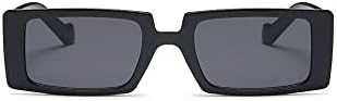 Square Edge Fashion Retro Y2k Rectangle Sunglasses Shades Sun Glasses Vintage Unisex UV400
