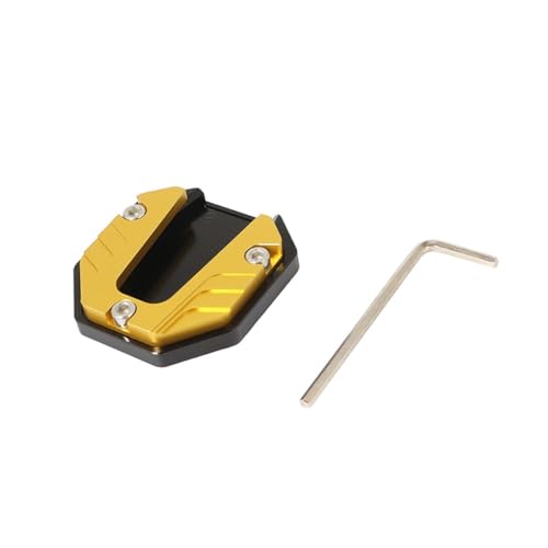 Extension plaque béquille latérale moto universelle en aluminium CNC pour un stationnement stable