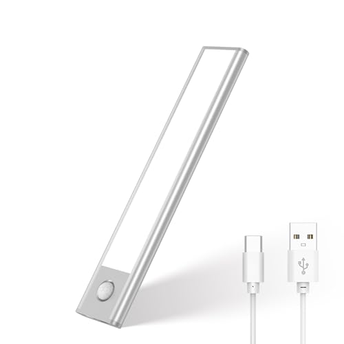JVURICE Lampe d'armoire avec détecteur de mouvement, éclairage LED d'armoire, 20 cm