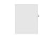 Kleer-Fax Letter Size Individually Numbered 1/25th Cut Side Tab Index Dividers, 25 Sheets per Pack, White, Number 85 (91085)