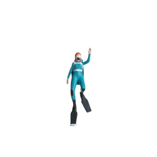 TWSX Miniatures Diving Team 1-Piece, 1:64 Scale, Deep Dive,Miniature People, Miniature Models, Suitable for DIY Landscapes, Creative Scenes, Matching and Macro Photography (Diver A)