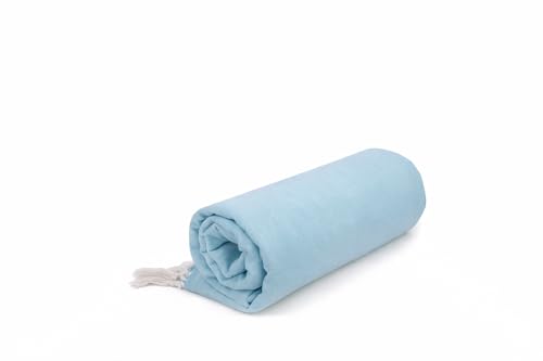 Image of Soft Dull Cotton Bhagalpuri Chadar for Summer | Lightweight and Breathable Chadar for Sleeping | Odhne Wali Chadar for All Season Use Blanket (Blue)
