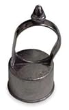Industrial Grade 4LVN3 Eye Top, 1-5/8 In Rail, 1-7/8 In Post