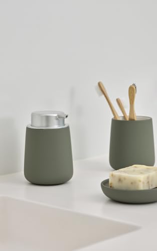 Gobelet brosse à dents Zone Denmark Nova design olive 8 cm