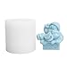 Stampo in silicone – stampi per argilla a forma di Babbo Natale | Stampo per statuette | Festival invernale, stampi in silicone per candele per cioccolato immagine