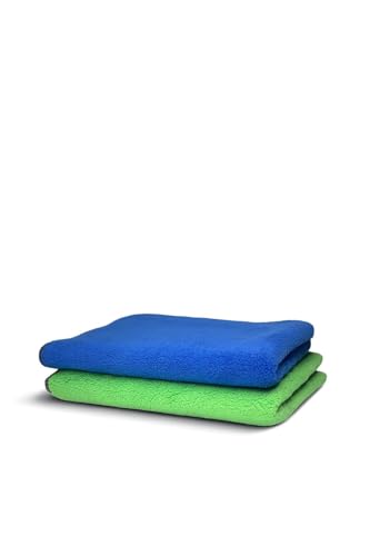 Image of Premium 700 GSM Microfiber car Cleaning Cloth (Pack of 2) | absorbant Microfiber Cloth| car and Bike Washing and Cleaning Multipurpose Micro Fiber Cloths (Multicolour)