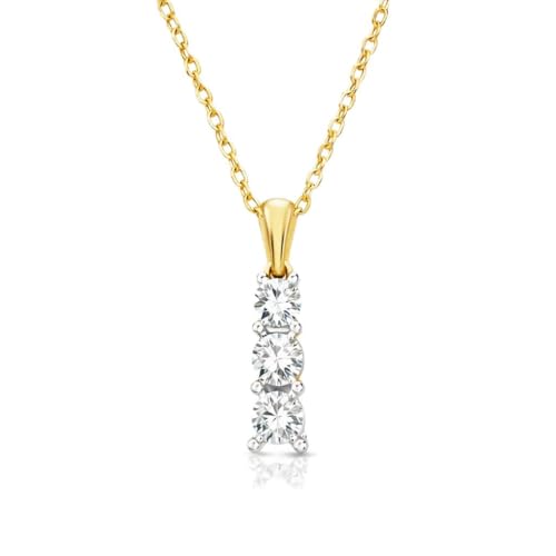 GILDED 3-Stone Lab-Grown Pendant