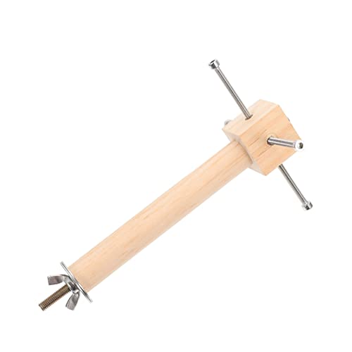 iplusmile フィーダーツール 鳥のおもちゃ オウムのおもちゃ 鳥の餌箱 ケージ 鳥かご用インコフィーダー 採餌おもちゃ フィーダーアクセサリ バードフィーディングフルーツフォーク 木製