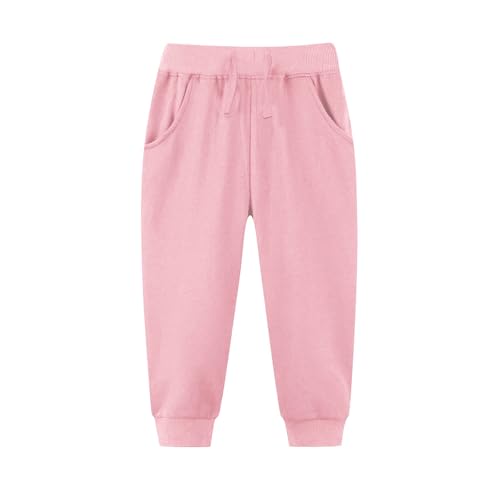 Dademeo Girls Boys Joggers Sweatpants Drawstring Elastic Waistband Kids Active Athletic Pants with Pockets Casual Sweatpants
