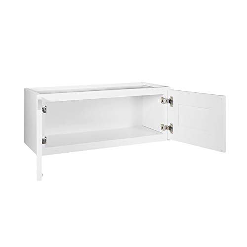 Image of Design House Brookings Kitchen Bridge Wall Cabinet, 33 inch, White