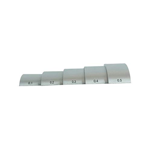 YUSHI 5 Step Pipe Step Wedge Calibration Block 0.100" 0.200" 0.300" 0.400" 0.500" 1018 Steel