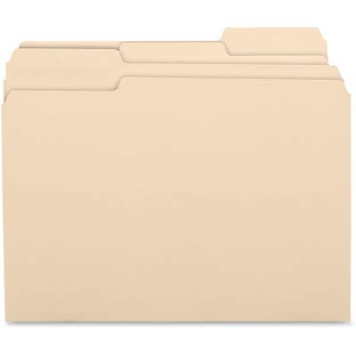 Business Source Top Tab File Folder - Letter - 8.5amp;quot;