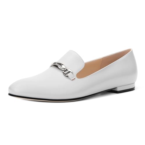 Image of Women's Loafers, Slip On Round Toe Comfortable Flats for Women Dressy and Work, Womens Business Casual Shoes