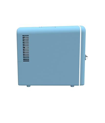 Frigidaire EFMIS175-BLUE Retro Extra Large Portable Mini Fridge with 9 Travel Cans, Blue