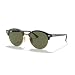 Ray-Ban CLUBROUND - BLACK Frame GREEN Lenses 51mm Non-Polarized