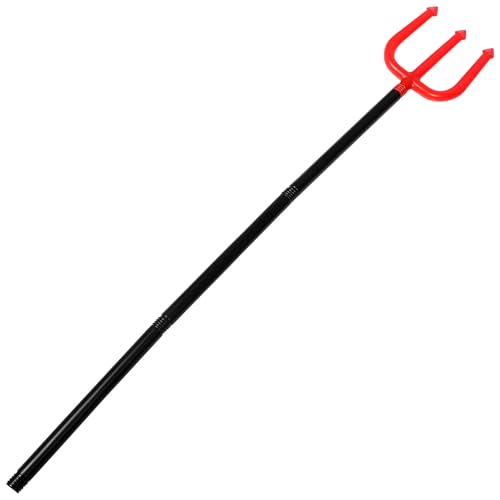 BESPORTBLE Devil Pitchfork: Halloween Costume Accessories, Devil Trident, Wizard Holding Props Model, Simulation Pitch Fork, Splicing Devils Demon Prop 1PC