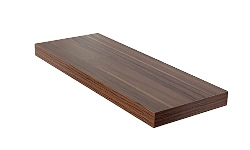 Core Products, Hudson Floating Shelf Kit, 90 cm Length x 23.5 cm Width x 3.8 cm Height - Walnut