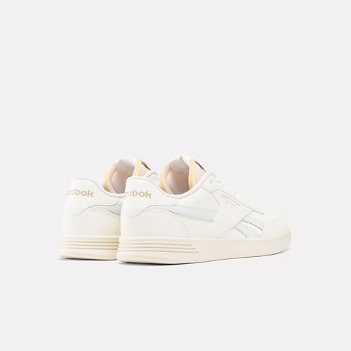 Image of Reebok Women's Court Advance Sneakers, Chalk Chalk Moon, 9