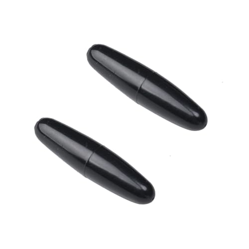 DIAO79NI 5.2mm Plastic Guitar Strat ST Tremolo Arm Tips Whammy Bar Caps for American/Mexico Stratocaster Electric Guitar, Black (2 Pieces)