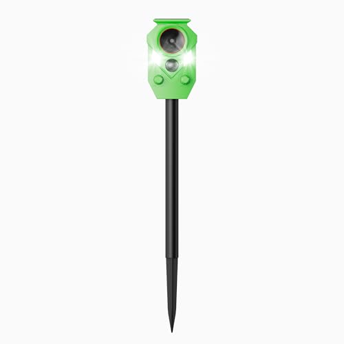 Solar Ultrasonic Animal Repellent Light Green