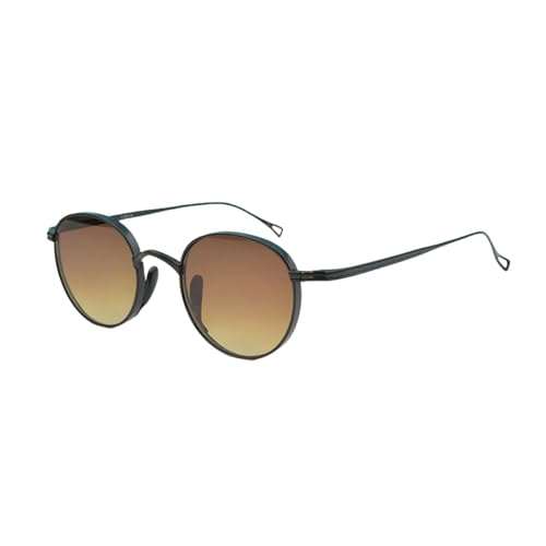 Lunettes de soleil en titane ovales au style vintage chic et intemporel