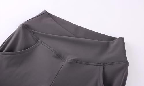 Girls' Yoga Pants Flare Leggings for Workout Activewear Solid Colors for 5-12 Years4