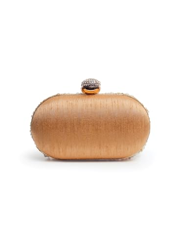 Image of THE TAN CLAN Rabia Hand Embroidered Clutches for women Purses Luxury Evening Handbags for ladies