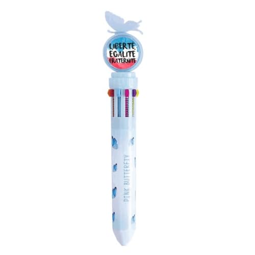 Stylo à bille rétractable multicolore France Liberté Égalité Fraternité républicain