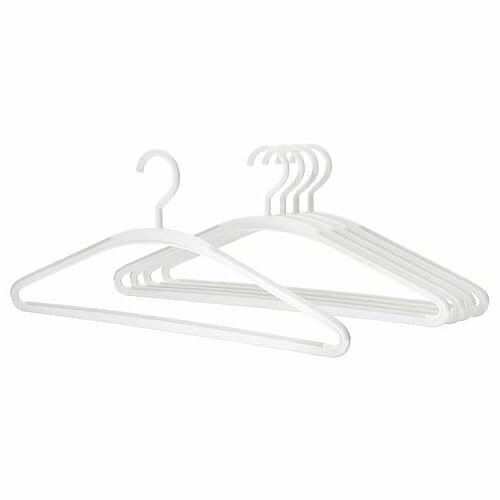 IKEA イケア ハンガー ホワイト 白 グレー 5 ピース m90515071 TRYSSE トリッセ