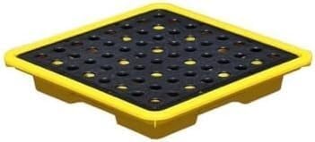 TIST Oil Spill Collection Pallets Modular Oil Spill Platforms Oil Spill Collection Platforms Industrial Plastic Pallets Laboratory Waste Oil Drums Non-Leakage Containers(33 * 33 * 5.8cm)