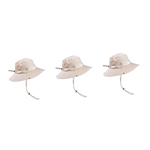 Chapeau de soleil d'été pour homme et femme grand bob de pêcheur respirant lot de 3