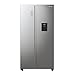 Fridgemaster MS91547DFE Freestanding American Side by side Door Fridge Freezer 547L, Metal Grey, Inverter compressor, Non-Plumbed Water Dispenser, 91 × 178.6 × 64.3 cm (W×H×D) Energy Rating E