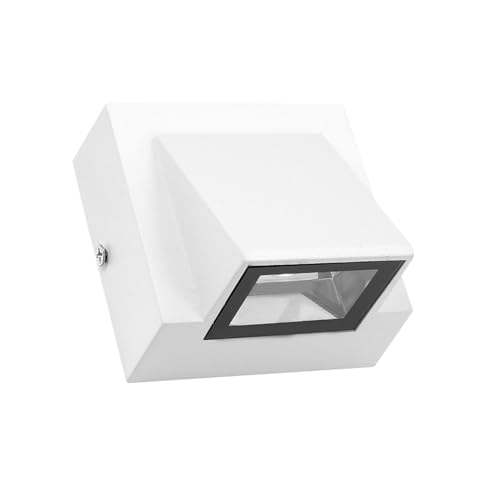 Applique murale LED extérieure IP65 étanche blanche 5W 4000K luminaire couloir terrasse