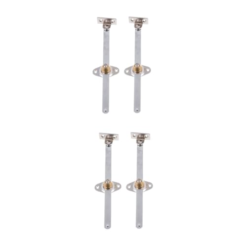 HOMSFOU 4 Pcs Cabinet Side Rail Stretch Hinge Steel Support Rod 90 Degree Plane Safe Convenient