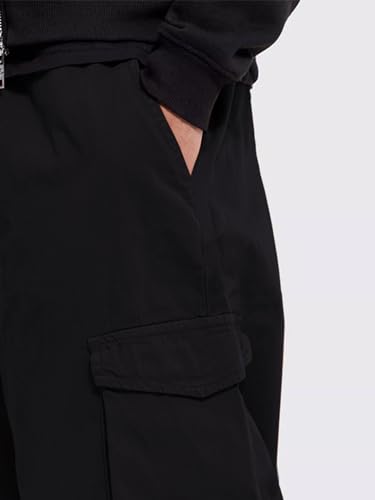 Verdusa Men's Casual Pocket Side Drawstring Waist Loose Joggers Cargo Pants3