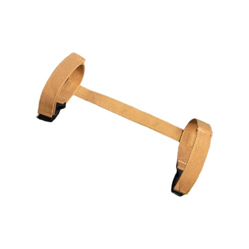 BELLIFFY 3pcs Sturdy Fixed Lashing Strap Cloth Tie-Down for Beach Mat Brown Color Convenient Fastening for Outdoor Use Design for Secure Binding