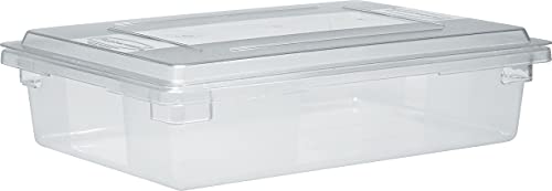 Rubbermaid Commercial Products Polycarbonate Food Storage Box/Tote 8.5 Gallon Clear for Restaurant/Kitchen/Cafeteria