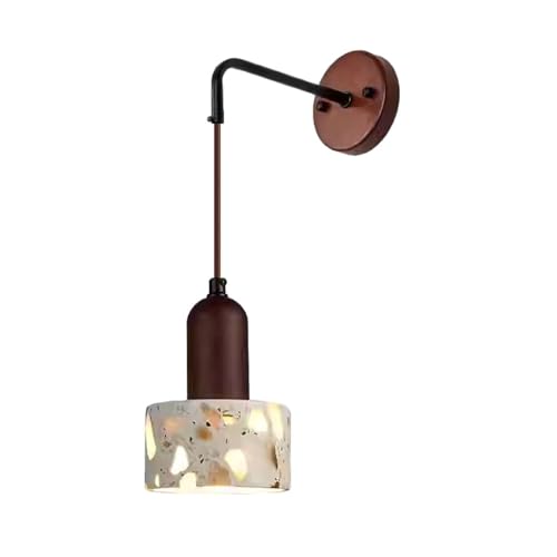Aplique de pared de madera de terrazo industrial nórdico E26