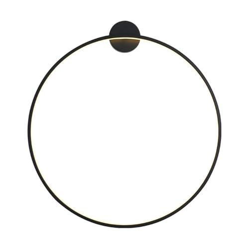 Aplique de pared circular moderno de aluminio con diseño nórdico minimalista para interiores