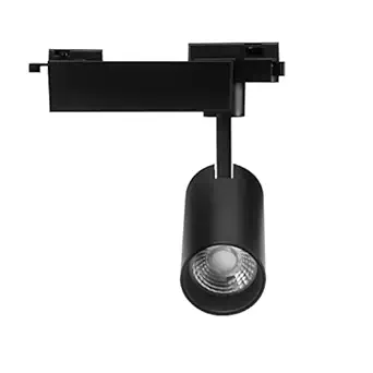 Harold Electricals Cylindrical COB Track Light for Indoor Lightings, Showroom, Hotels, Lobby, Hallway, Studio, Store, Shops - Black Body (30 Watt, Warm White Light)