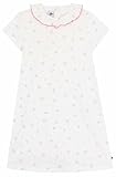 Petit Bateau Chemise de Nuit Enfant en Coton ajouré imprimé Fleuri