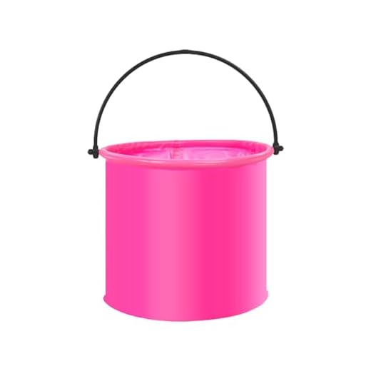 Ihehua Cubo Plegable Y Retráctil Para Niños, Red De Pesca, Cubo Plegable Para Herramientas Y Mejoras Del Hogar, Cubo Pequeño Para Pesca, Sillas De Piscina Y En Agua Con Toldo (Rosa, Talla Única)