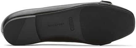 Rockport Women's Zoie Ring Ballet Flat, Black Leather, 7 | Image 1