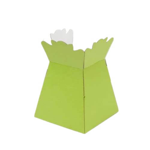 Image of Oasis Paper Gift Box Foldable Empty, Decorative, Reusable, Multipurpose Birthday, Anniversary, Wedding, Return Gifts Hamper Packaging (Porto Green Vase)